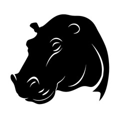 hippopotamus silhouette