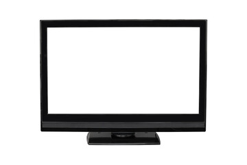 Modern TV flat screen lcd, photo isolated on transparent background, png file