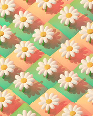 Seamless retro floral pattern of spring floral background. Concept vintage wallpaper