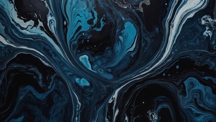 Navy abstract black marble background art paint pattern ink texture watercolor palladium fluid wall. - obrazy, fototapety, plakaty