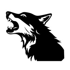 wolf  silhouette