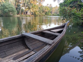 A wooden vehicle used for water transport is usually called a canoe.
