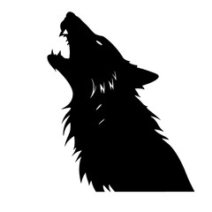 wolf  silhouette