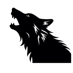 silhouette of a wolf