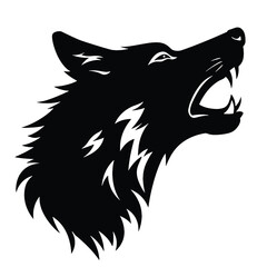 silhouette of a wolf