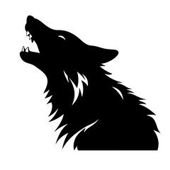 wolf head silhouette