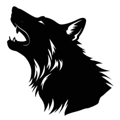 wolf head silhouette