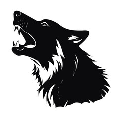 wolf head silhouette
