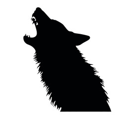 wolf head silhouette