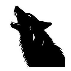 wolf head silhouette