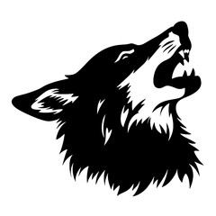 wolf head silhouette