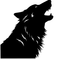 wolf  silhouette