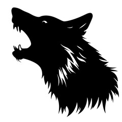 wolf  silhouette