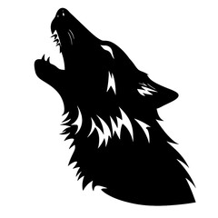 wolf  silhouette