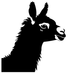 Obraz premium Llama silhouette