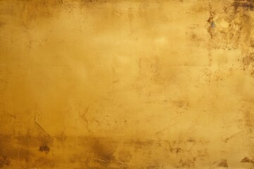 Golden Vintage Grunge Wall. Aged Parchment Texture with Golden Paper Background