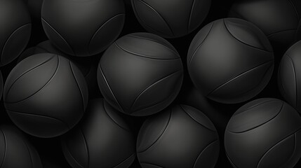 Background with volleyballs in Charcoal color
