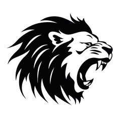 lion face silhouette