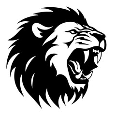 lion face silhouette