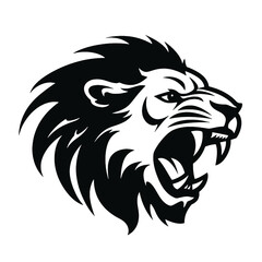 lion face silhouette