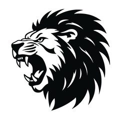 lion face silhouette