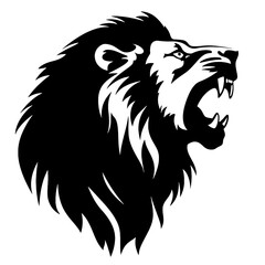 lion face silhouette