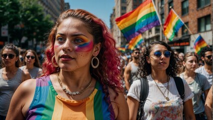 A Girl Fights for Equality at the LGBTQ+ Pride March