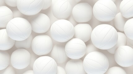 Background with volleyballs in White color.