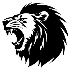 Obraz premium lion silhouette