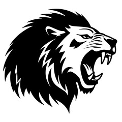 Obraz premium lion silhouette
