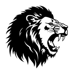 Naklejka premium lion silhouette
