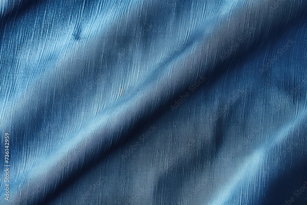 Poster a close-up view of a blue cloth. suitable for various applications