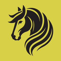 Fototapeta premium horse head silhouette