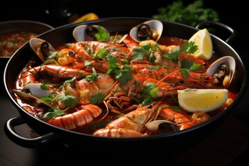 a bowl of thai Tom Yum goong professional advertising food photography