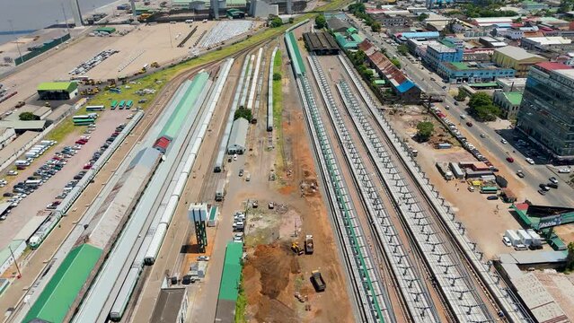 railway lines and trains in Maputo mozambique