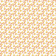 Fototapeta premium Color spring flowers pattern in vector.