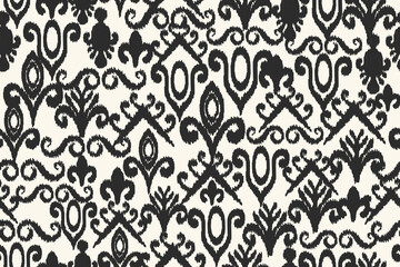 abstract seamless motif fabric patterns, abstract ikat, carpet, fabric, batik