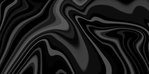Liquid marble texture Black. Fluid art. Applicable for design cover, beautiful drawing with the divorces and wavy lines in gray tones. Silver liquid texture. Silver metallic surface.