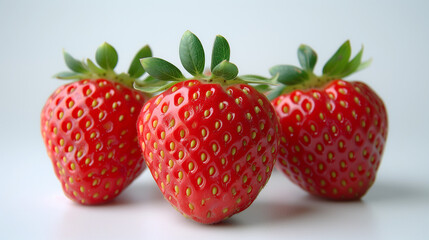 Strawberry isolated. Strawberries with leaf isolate. Whole and half of strawberry on white. Strawberries isolate. Side view strawberries set. Set of ripe whole and sliced strawberries. Fresh organic.