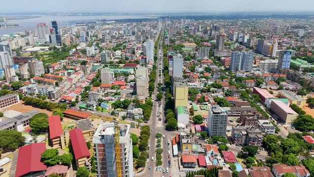 City Scape of maputo, mozamique, africa