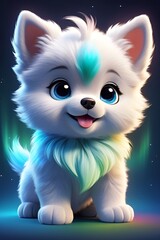 Obraz premium Cute baby dog, cute baby puppy, Cute baby animal wallpapers, cute baby animals for kid's room decoration, Kid's wall art, Cute beautiful baby animals 
