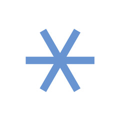 Blue asterisk icon
