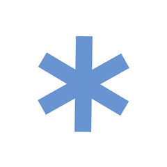 Blue asterisk icon