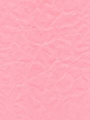 Texture of colored paper, surface of crumpled pink sheet of paper - 736153113