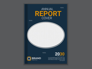 Brochure design, cover modern layout, annual report, poster, flyer in A4 with colorful triangles, geometric shapes for tech, science, market with light background.Annual report brochure flyer design .