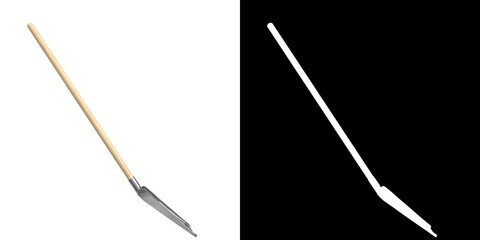 3D rendering illustration of a snow shovel © Francesco Milanese