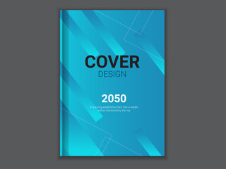 Brochure design, cover modern layout, annual report, poster, flyer in A4 with colorful triangles, geometric shapes for tech, science, market with light background.Annual report brochure flyer design .