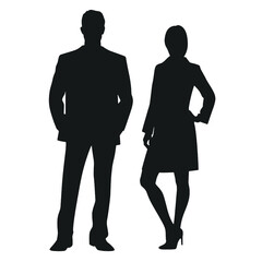 business people silhouette