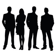 business people silhouette