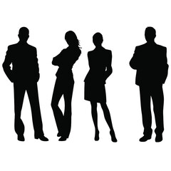 business people silhouette